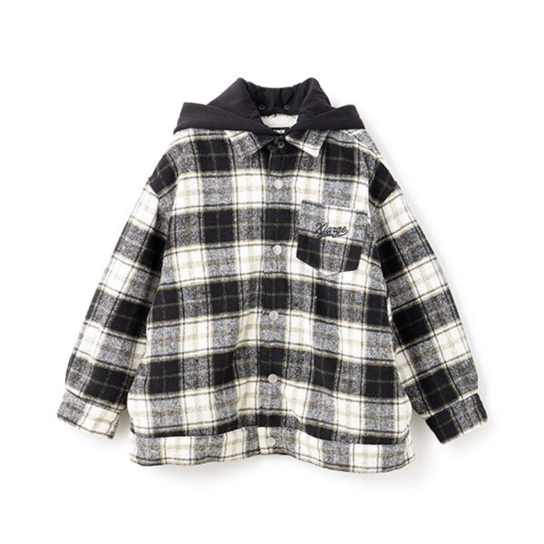 xlarge kids 裏ボアチェックブルゾン 110cm 新品
