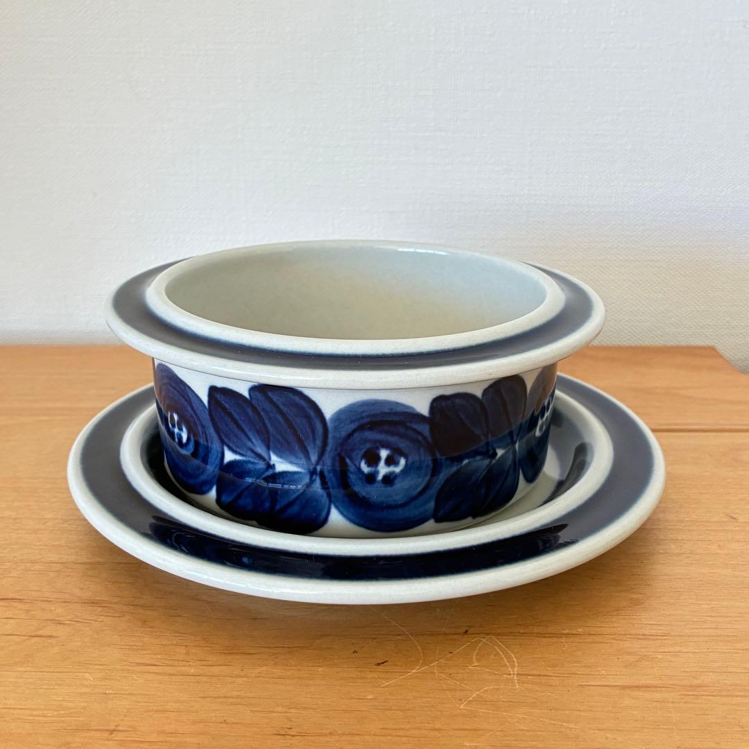 アラビア　ARABIA アネモネ ココット&ソーサー 2客