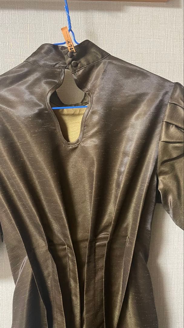 AMERIアメリGATHER SLEEVE WAIST TUCK DRESS