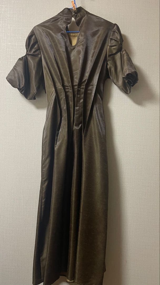 AMERIアメリGATHER SLEEVE WAIST TUCK DRESS