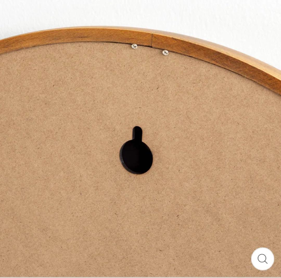 KANADEMONO パイン無垢材ラウンドウォールミラー