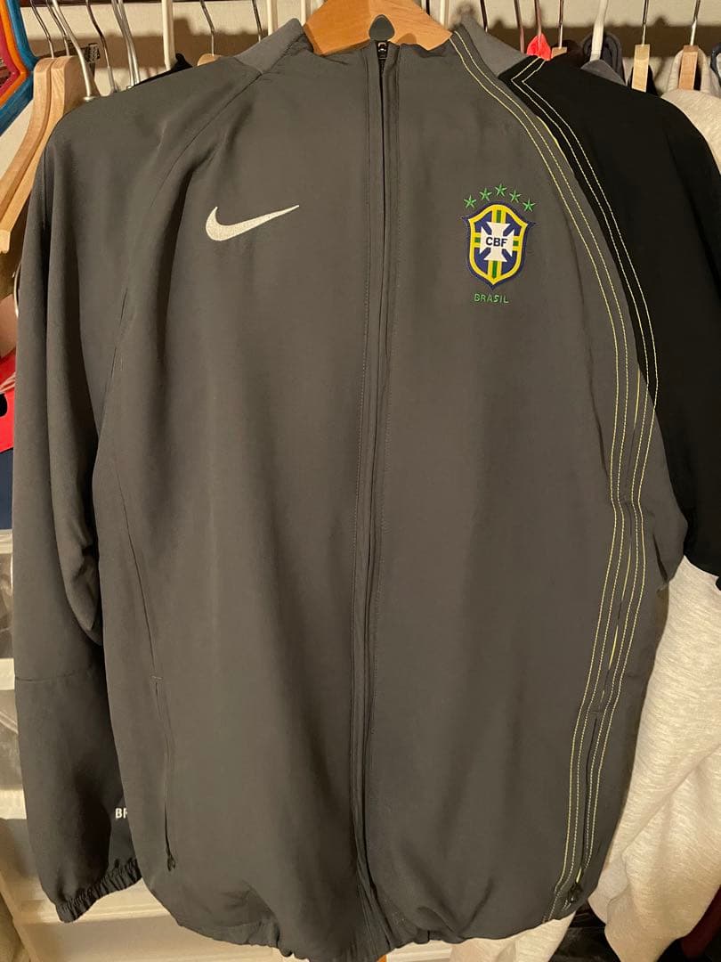 Nike ブラジル代表ジャージ Sサイズ グレー