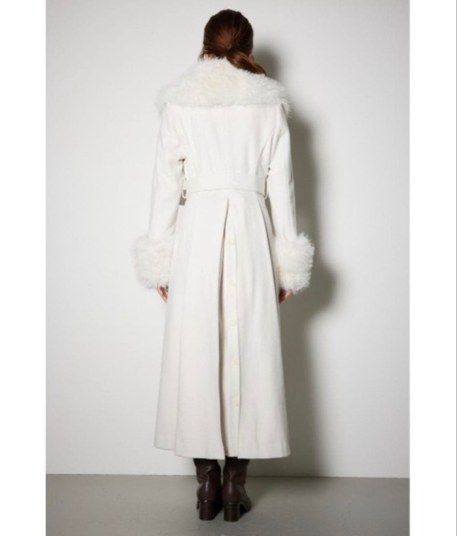 rienda ウールMIXクラッシィドレスコート