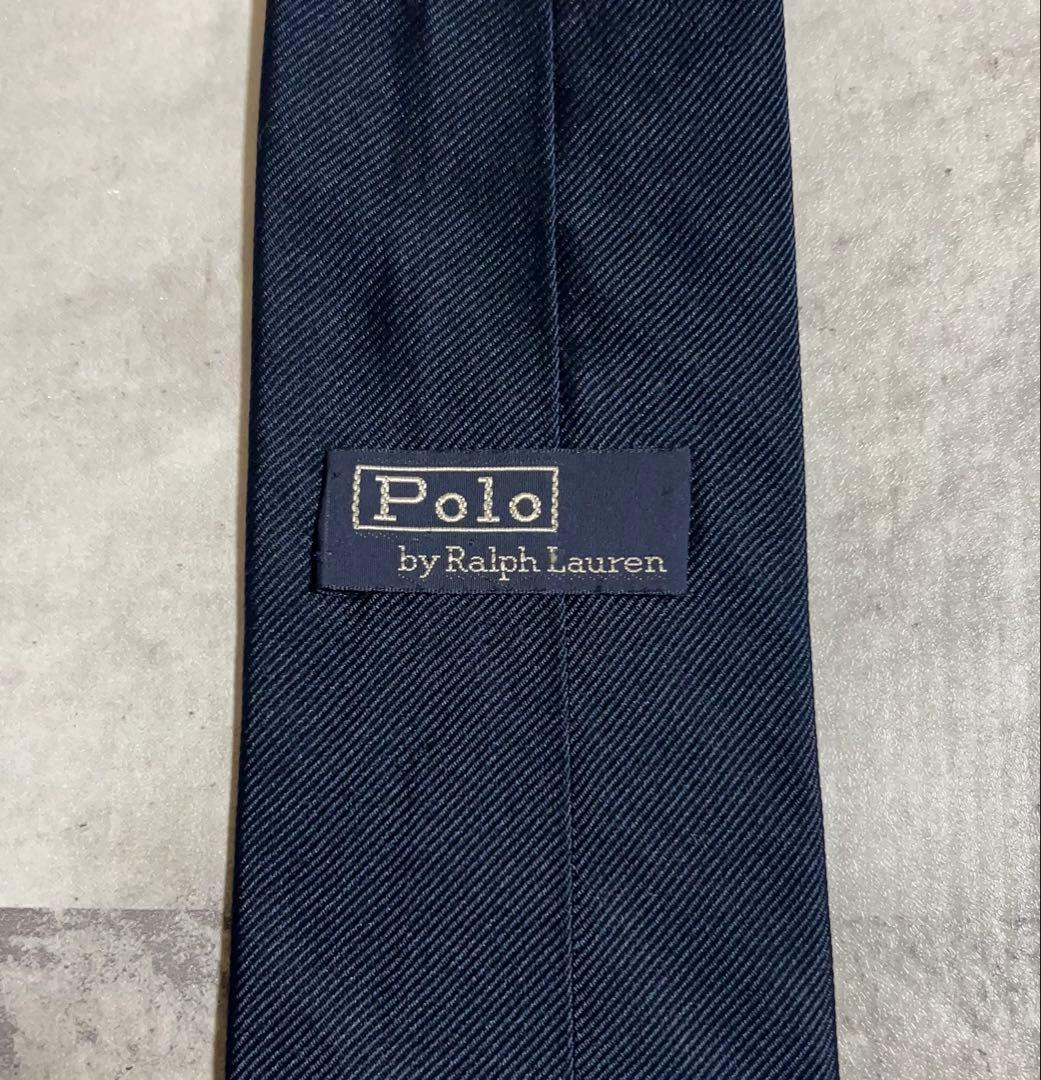 極美品 Polo by Ralph Lauren ネクタイ ソリッド ポニー