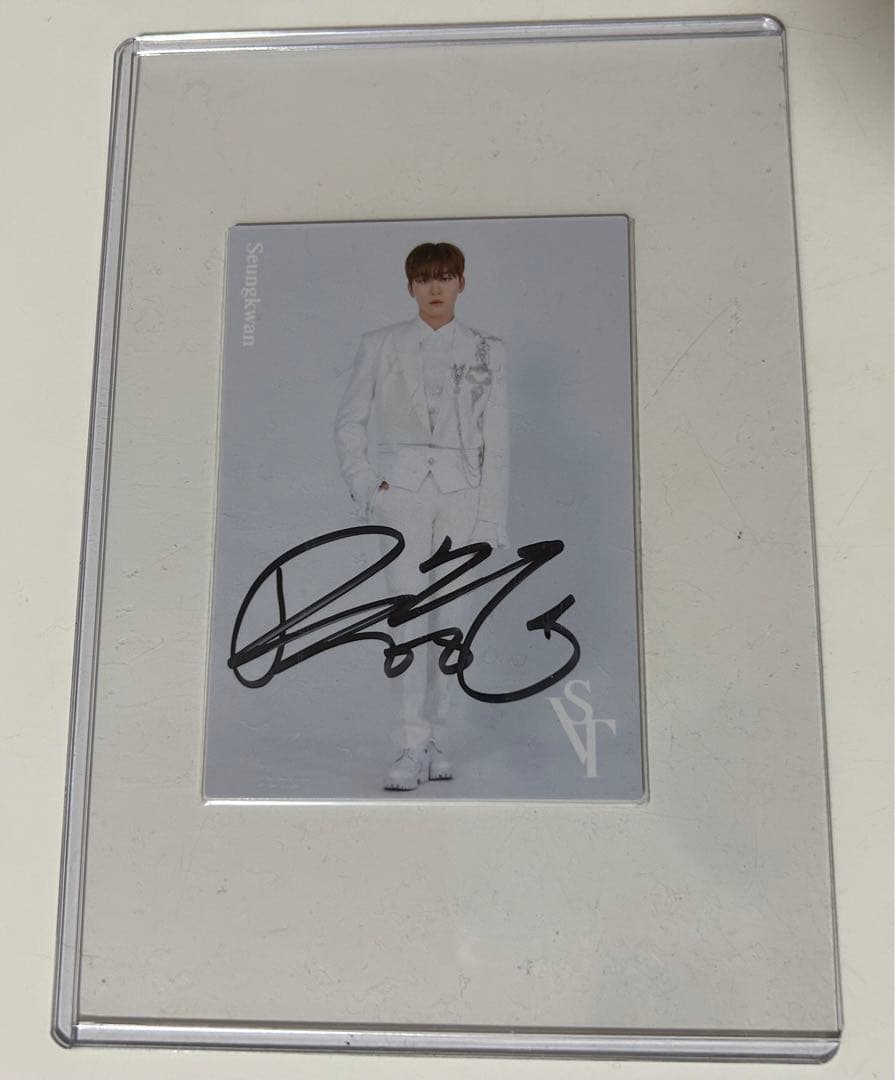 JAPANDOMETOUR《SVT》 スングァン サイントレカ 直筆