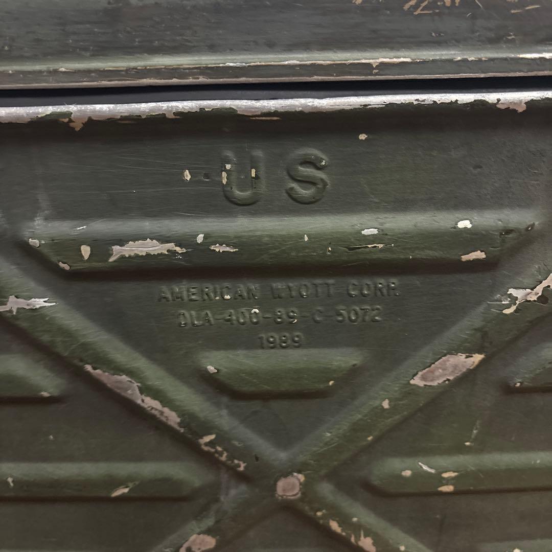 米軍　実物　US フードコンテナ ODグリーン 89年　送料無料