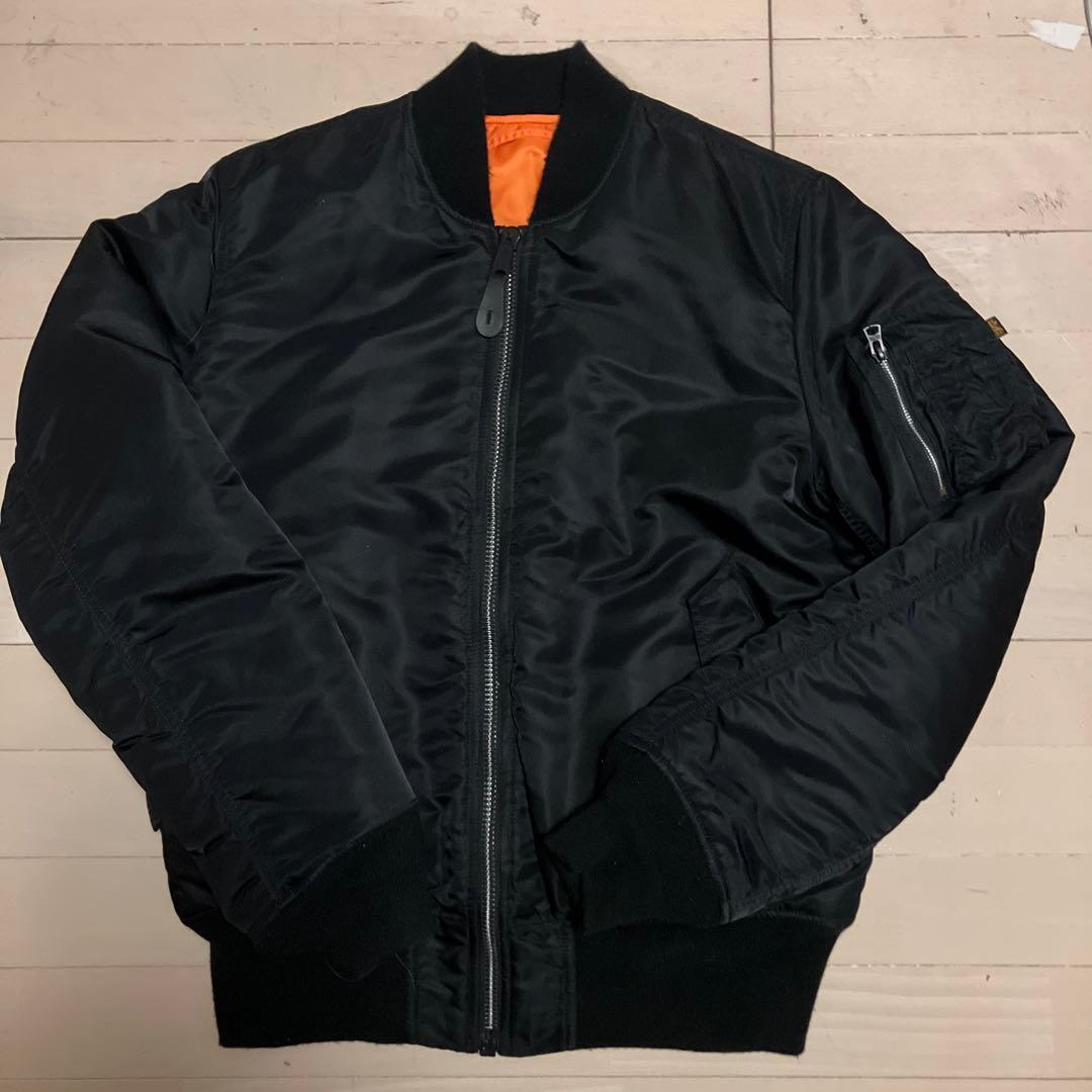 ALPHA INDUSTRIES MA-1 ブラック Lサイズ