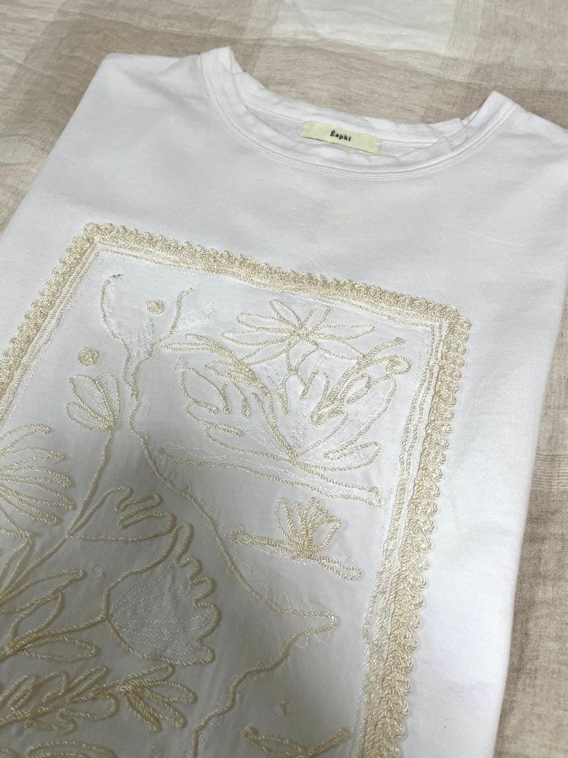 トップス EMBROIDERY SHORT SLEEVE SHIRTS