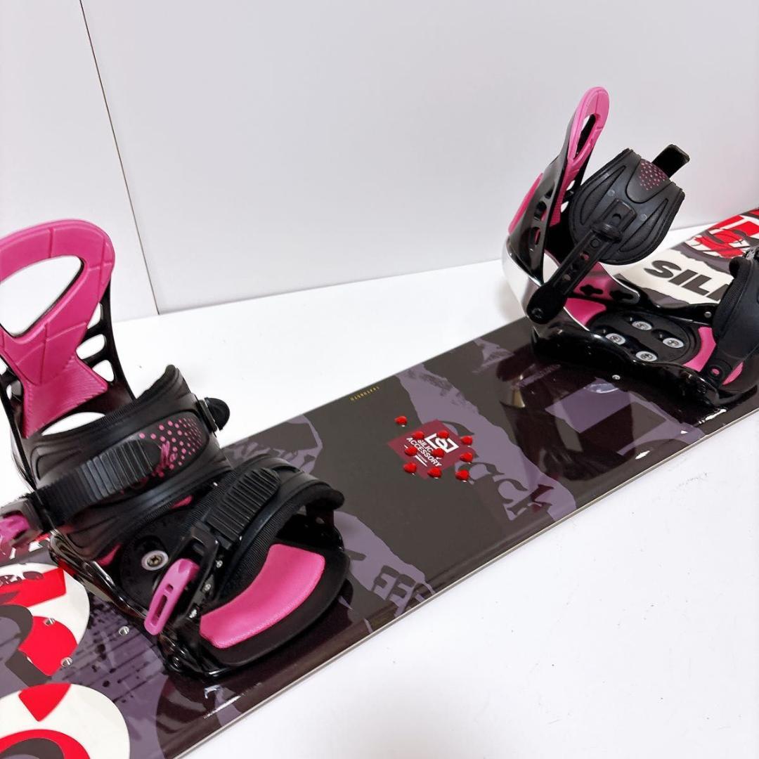 【初心者おすすめ 】 SILICON スノーボード セット 144cm