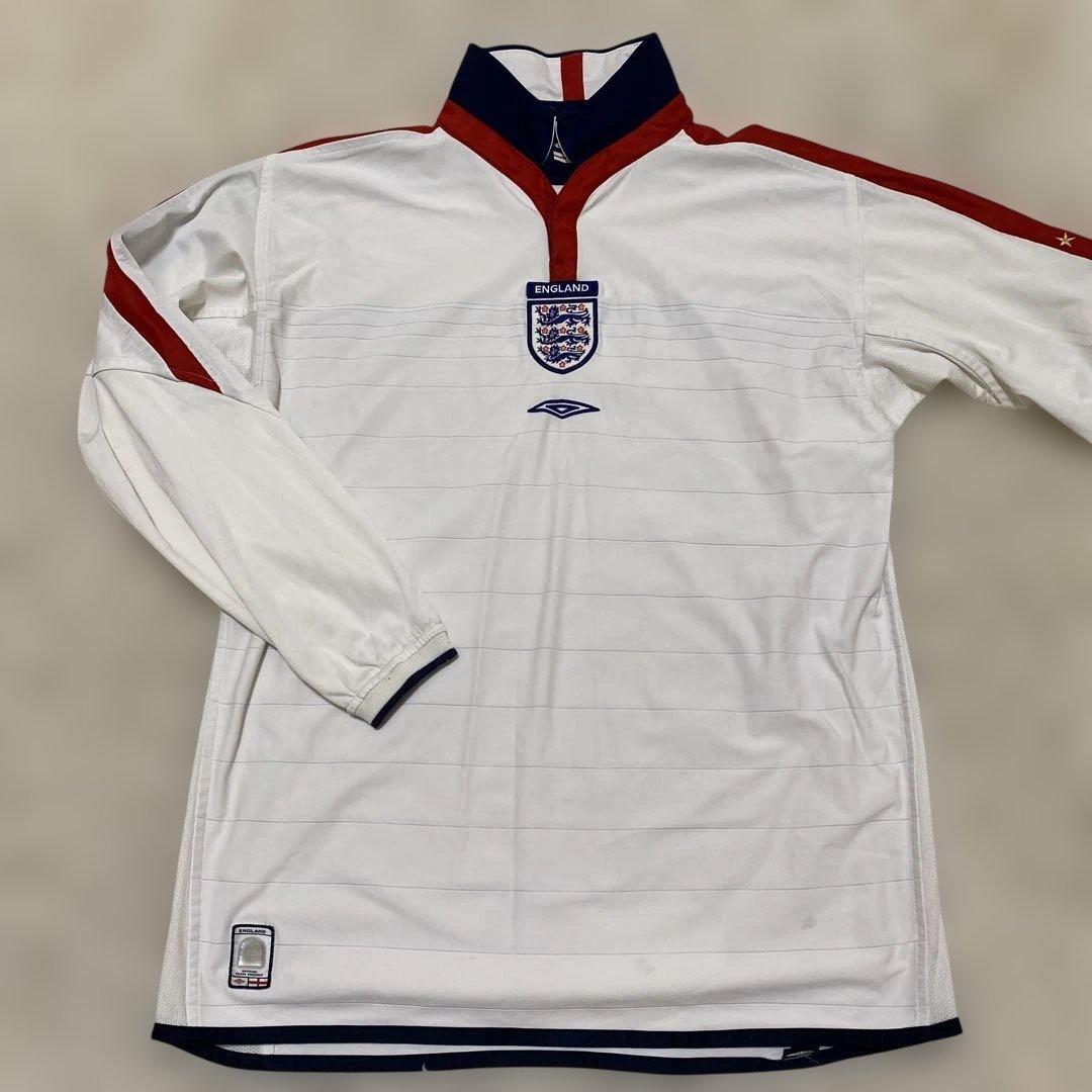 アンブロ　イングランド　長袖　ゲーム　シャツ　レプリカ　ユニフォーム　ジャージ