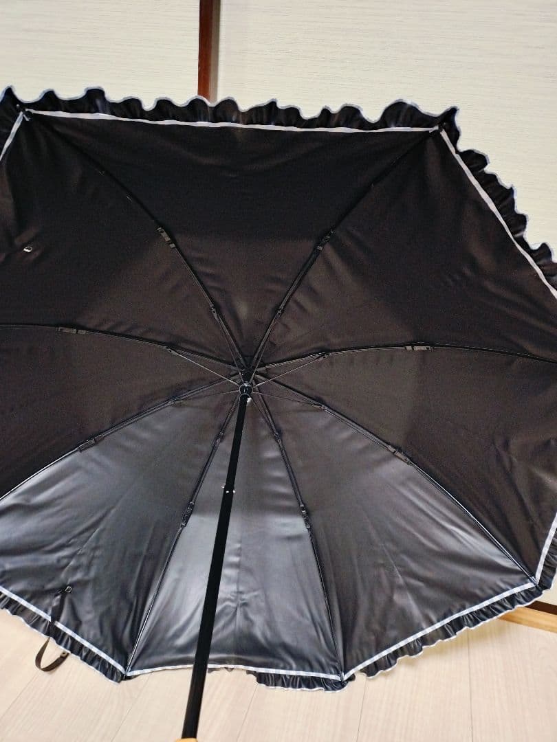 サンバリア100 2段折り ストライプ　フリル