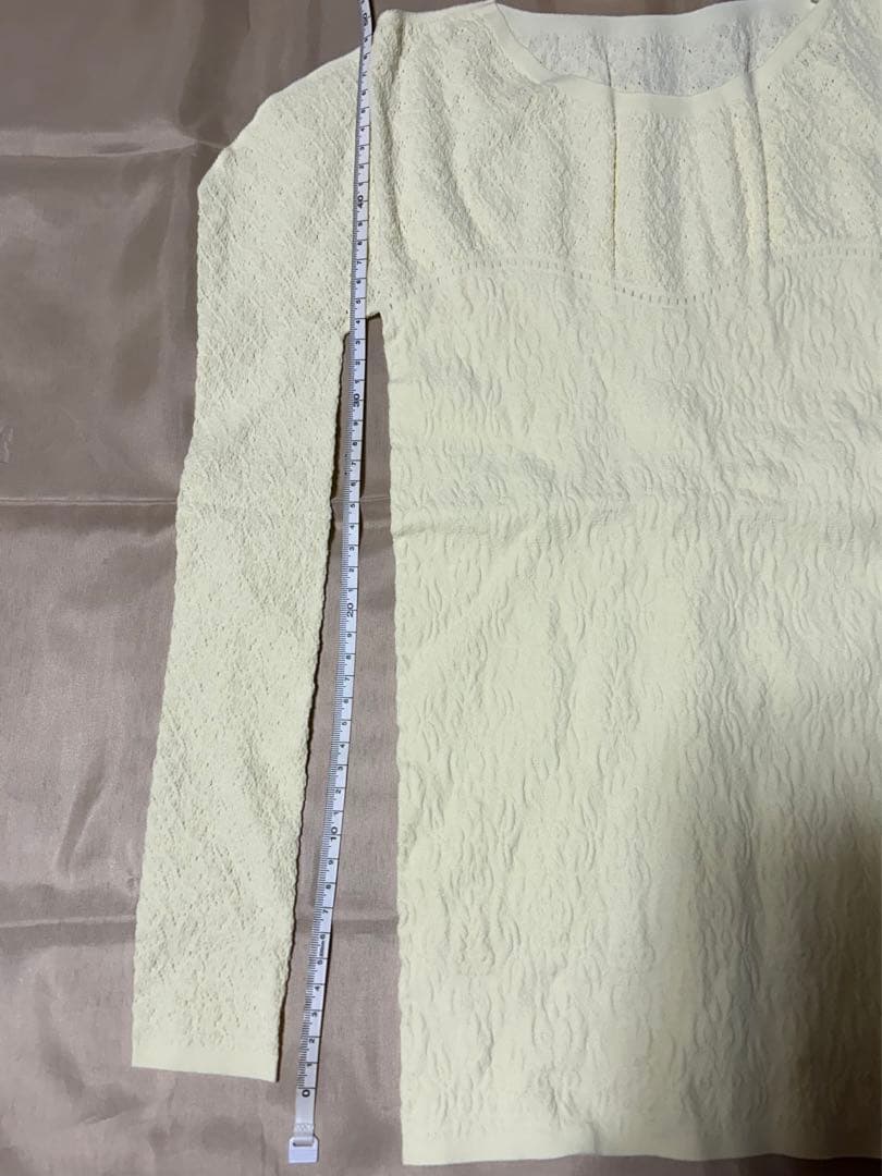チャコット　ノーソーイング　ニットトップ　大人用Ｍサイズ（レモンイエロー）