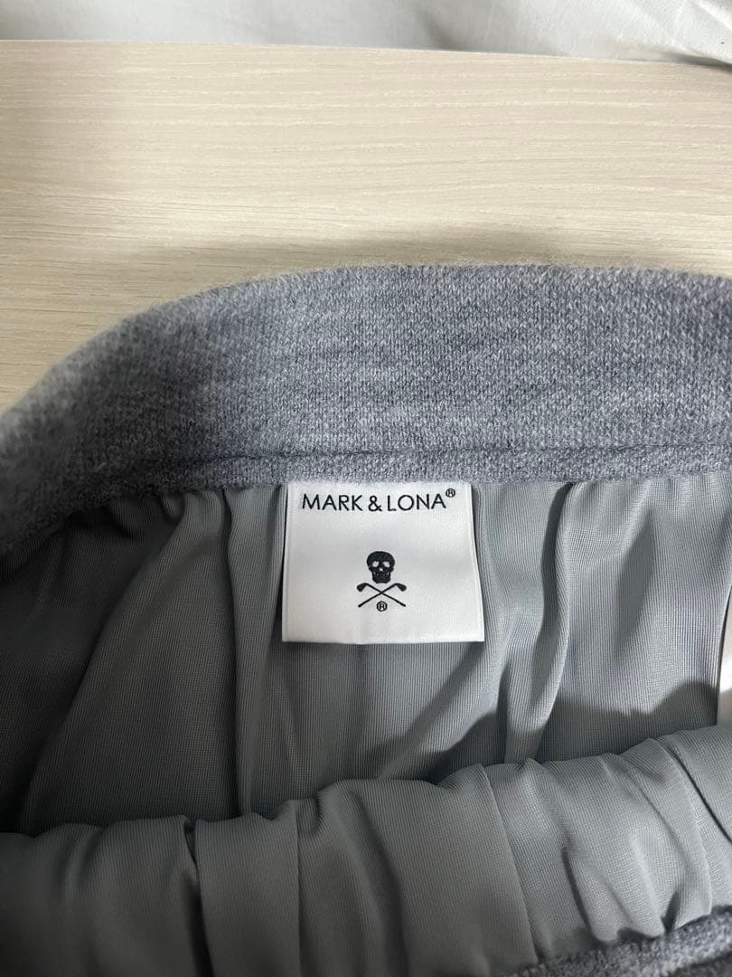 定価4.6万 MARK&LONA ウール ニットスカート 36 グレー 暖か