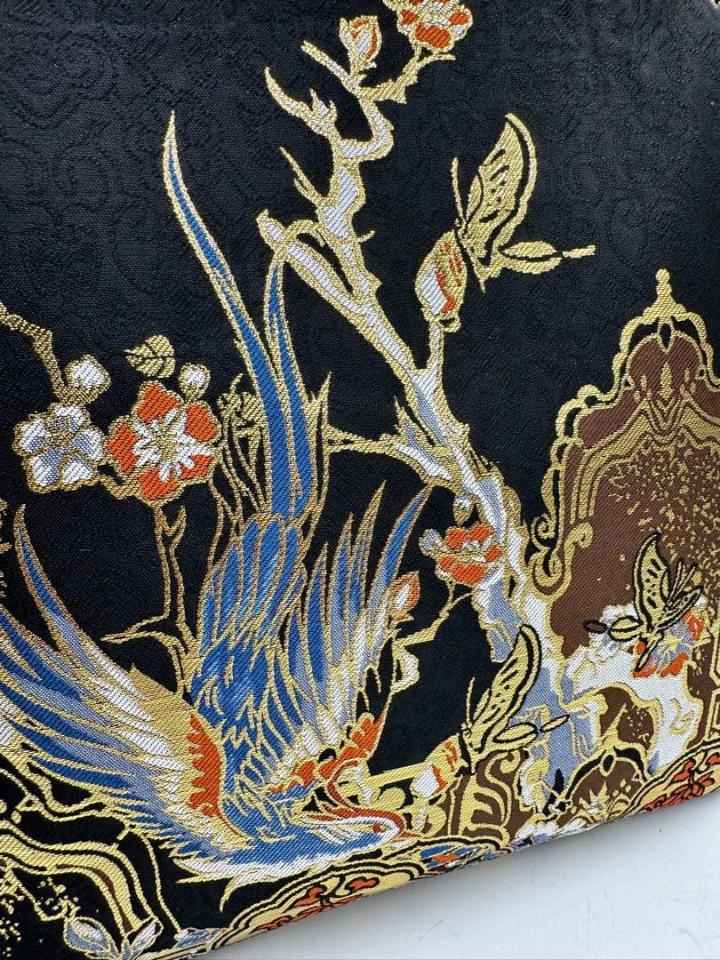 ハンドメイド　大きながま口バッグ #425