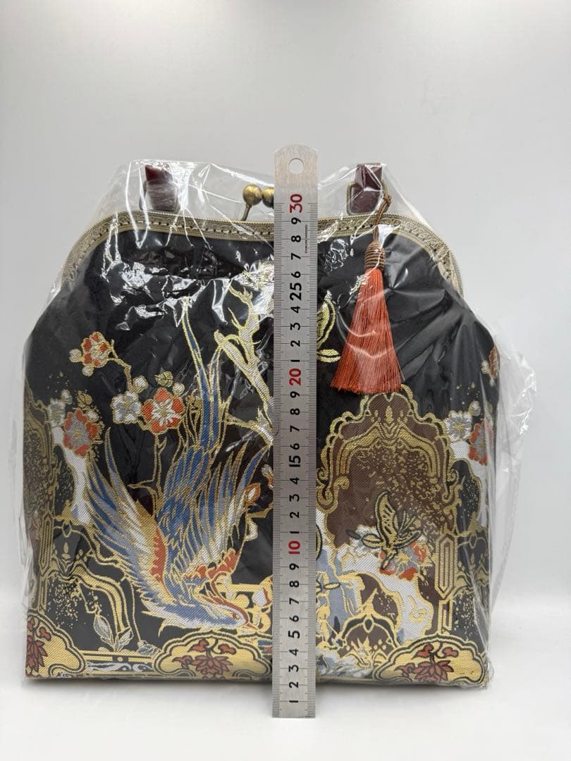 ハンドメイド　大きながま口バッグ #425