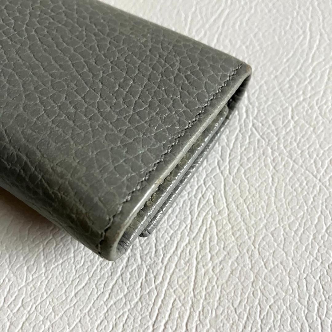 GUCCI グッチ GGマーモント レザー キーケース グレー 456118
