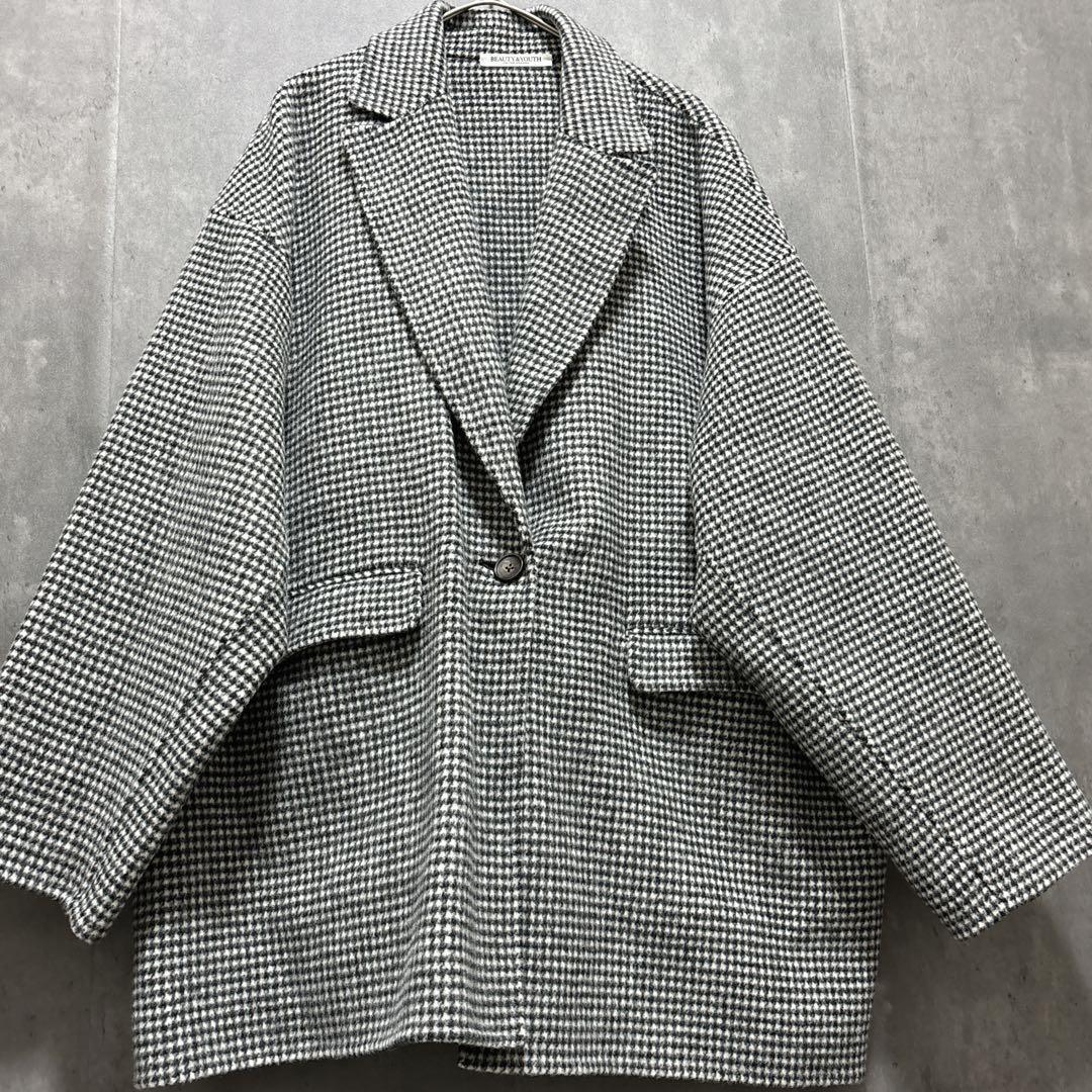 美品☆BEAUTY&YOUTH リバー テーラードミドルコート