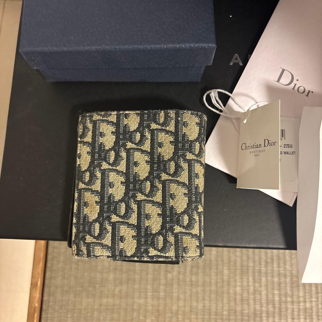 DIORオブリーク二つ折り財布