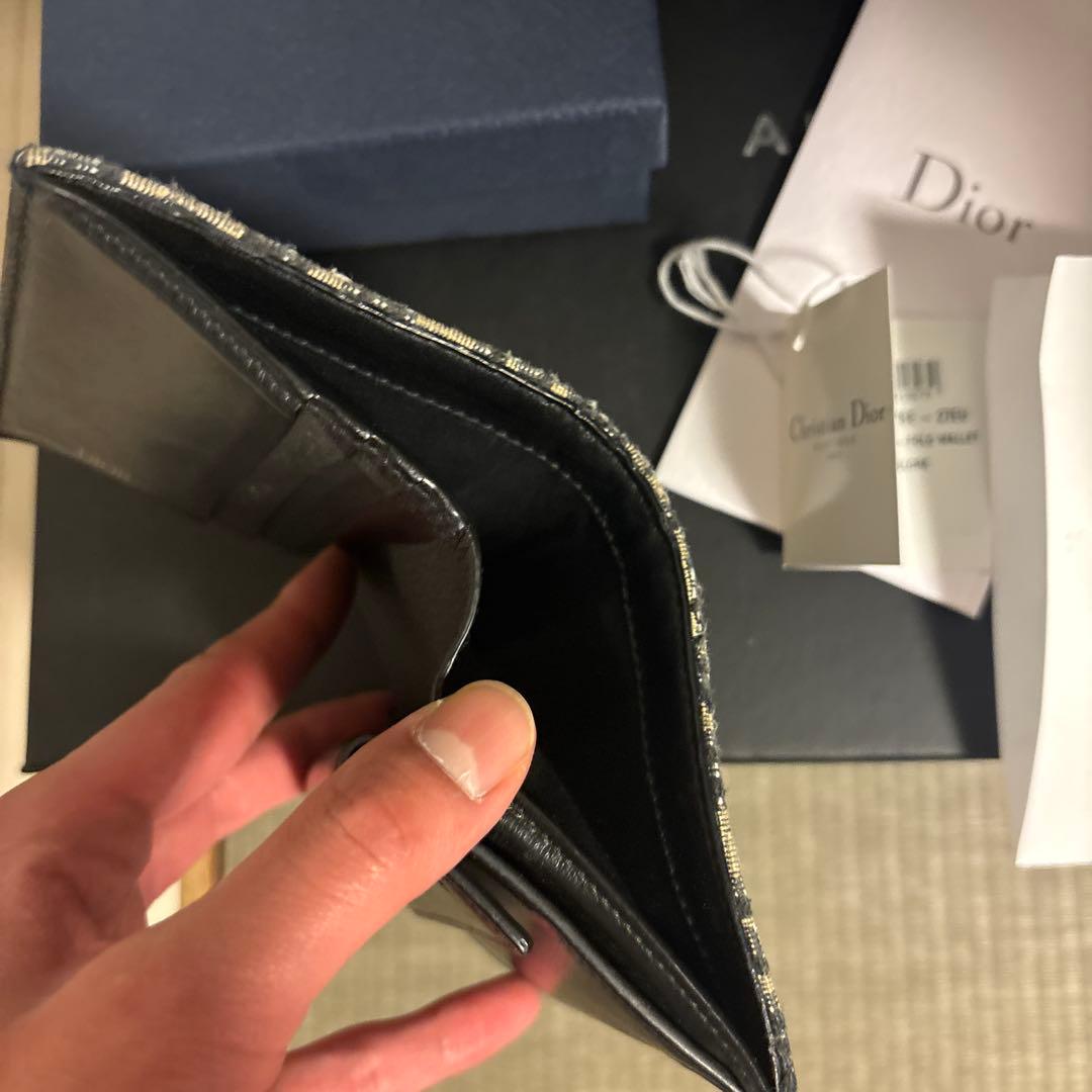 DIORオブリーク二つ折り財布