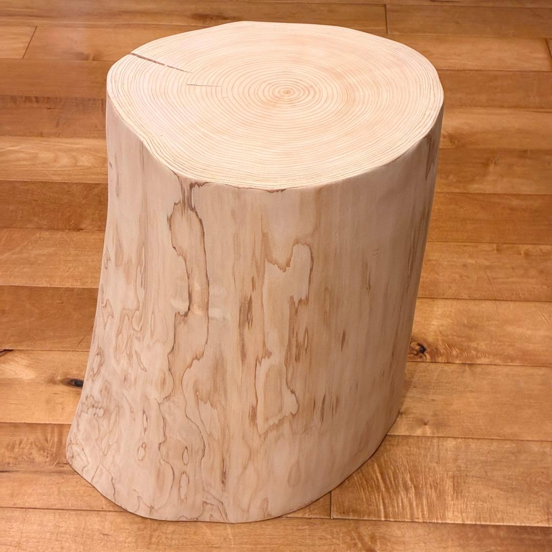 檜　丸太　椅子　スツール　No.1458