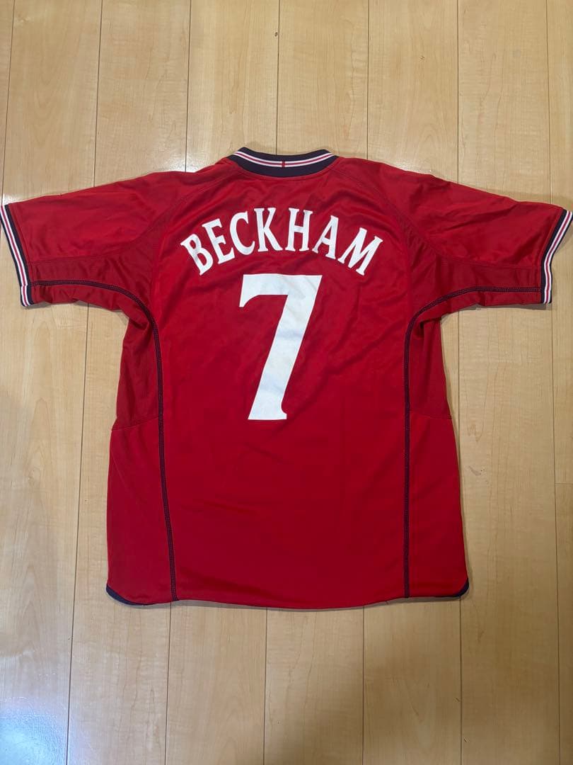 正規品01-03 Umbro England away Beckham #7