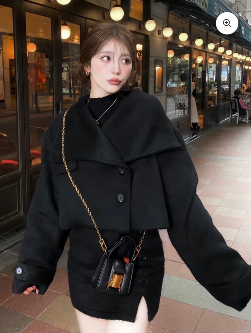 ジャケット・アウター Diante BIG COLOR SHAGGY JACKET