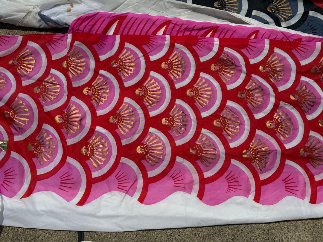 中古 鯉のぼり ⑥ 5m 金太郎 こいのぼり 3色 こどもの日 節句 (訳あり)