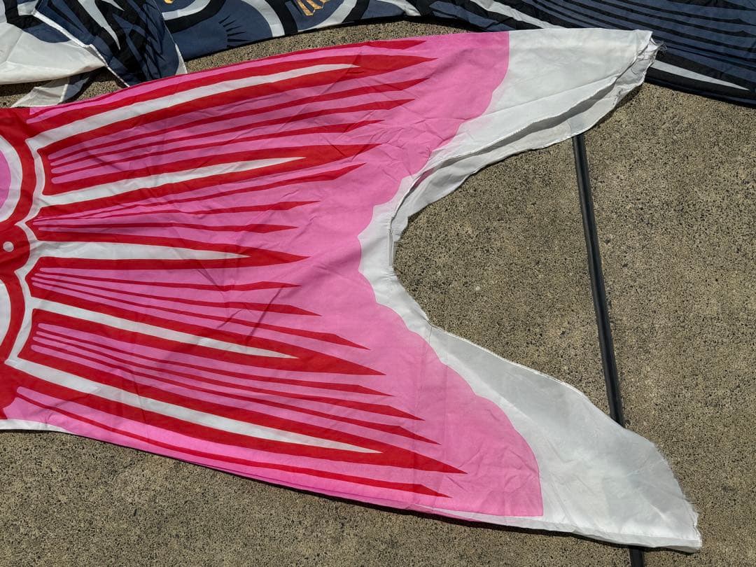 中古 鯉のぼり ⑥ 5m 金太郎 こいのぼり 3色 こどもの日 節句 (訳あり)