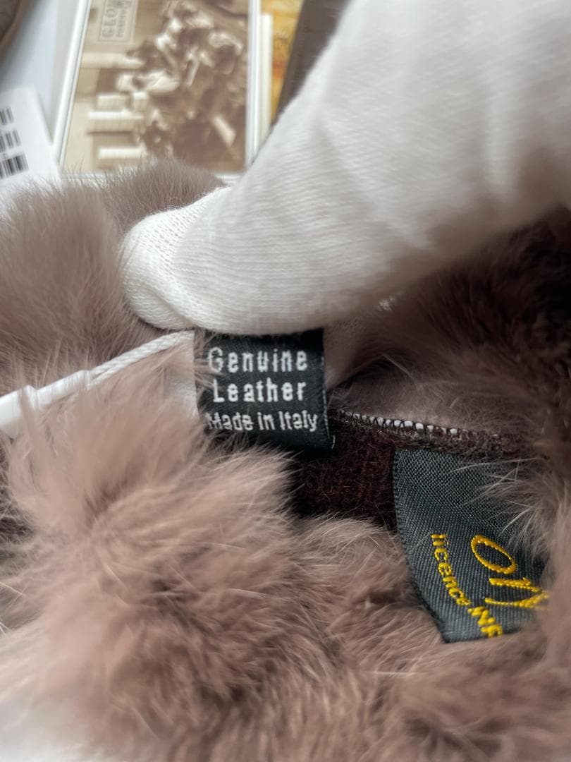 新品 未使用 Gloves グローブス カシミア・ラビット イタリア製