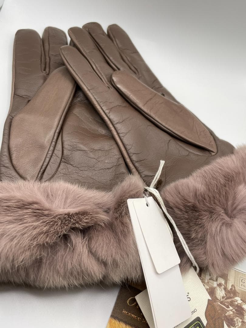 新品 未使用 Gloves グローブス カシミア・ラビット イタリア製