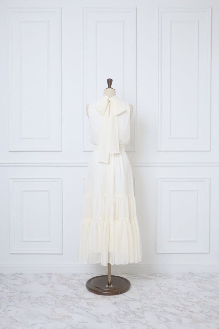 完売品❗️Sheer Shiny Gather Tiered Dress