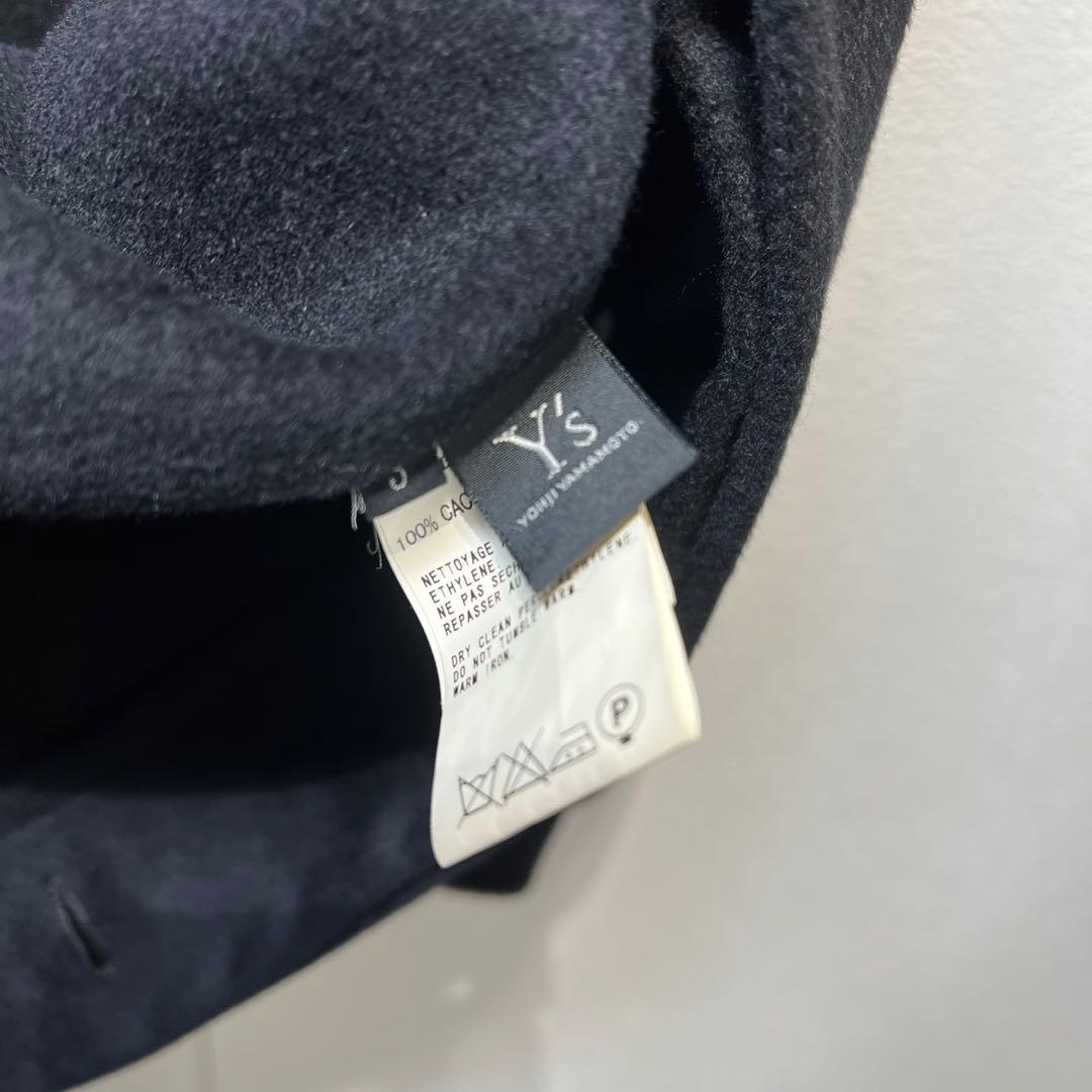 希少 極美品 ワイズ ヨウジヤマモト カシミヤ 丸襟 ステンカラーコート 3