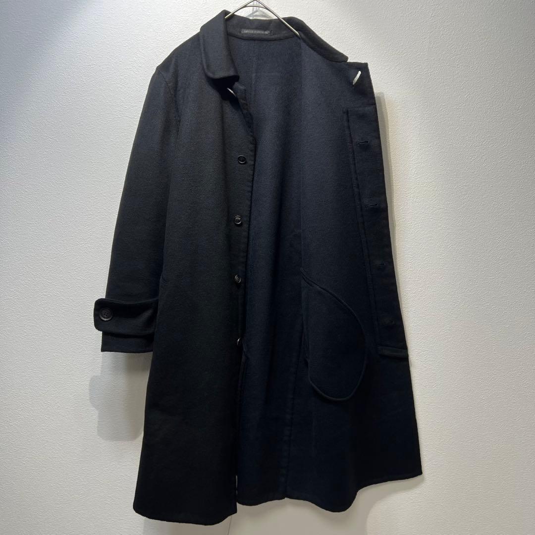 希少 極美品 ワイズ ヨウジヤマモト カシミヤ 丸襟 ステンカラーコート 3