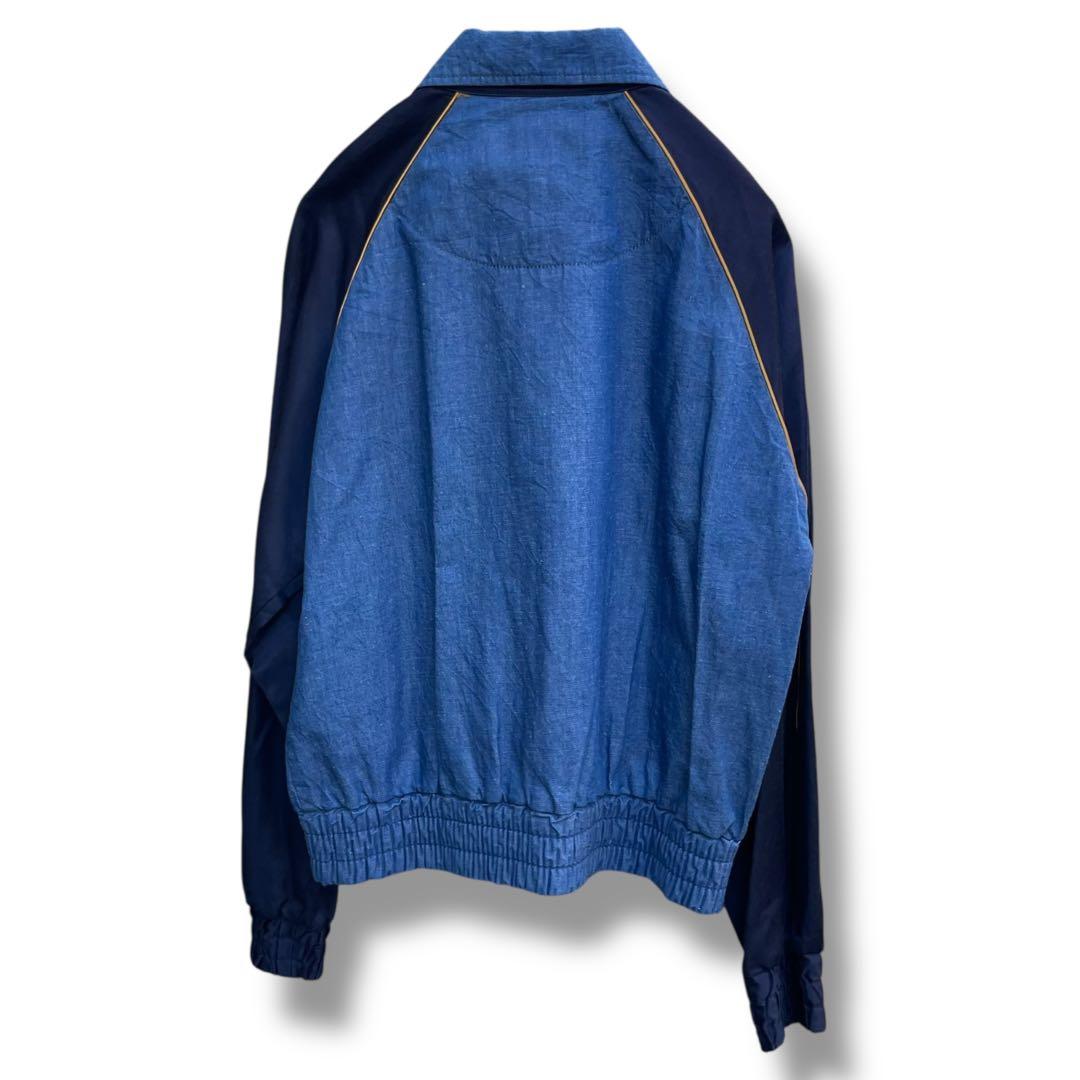 ヴィヴィアンウエストウッド オーブ刺繍 デニム ナイロン 切り替え ジャケット2