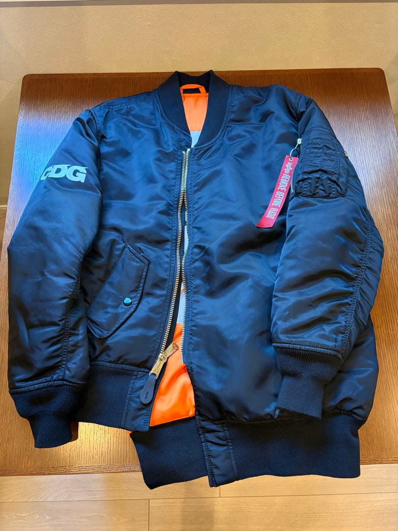 CDG ALPHA MA-1 Sサイズ ブラック