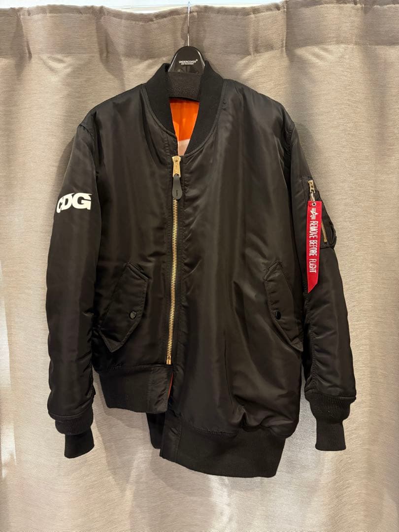 CDG ALPHA MA-1 Sサイズ ブラック