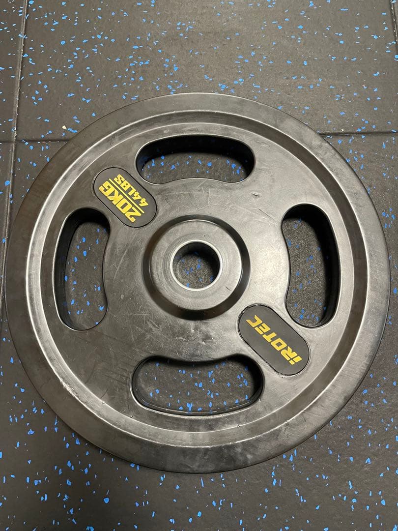 IROTEC オールラバー仕様オリンピックプレート20KG【1枚】①