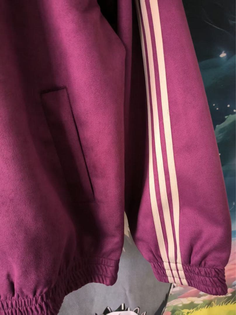 新年限定モデル アディダス 新中式 ジップアップジャケット パープル M