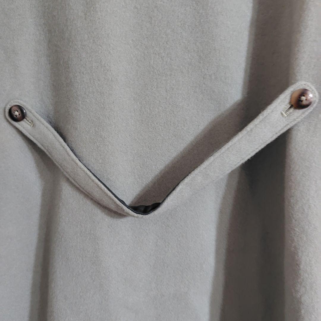 Mitukisan着パラスパレス十日フード付きグリーングレーコートサイズ2