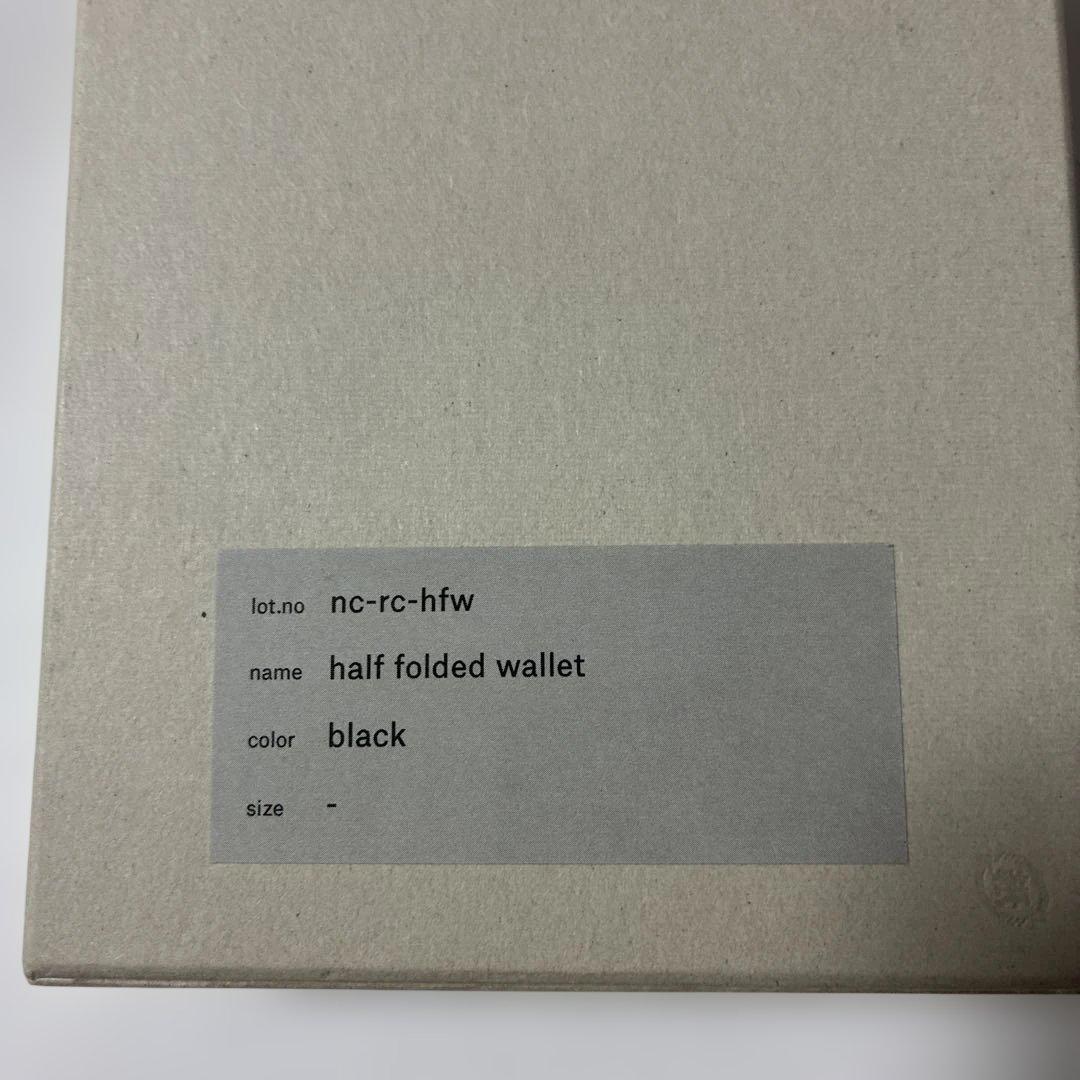 エンダースキーマ　Half Folded Wallet ブラック 二つ折り財布