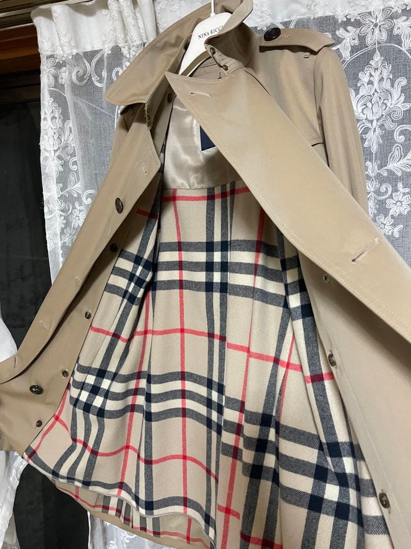バーバリーロンドン ライナー ベルト付 トレンチコート