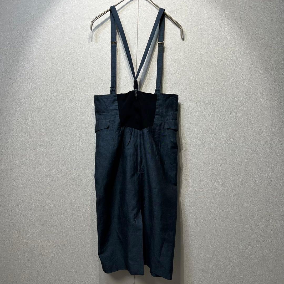 美品 トーガプルラ リネン サスペンダー デザイン サロペット オーバーオール