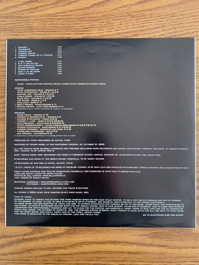 洋楽 HOWE HELB The Listener LP GIANT SAND