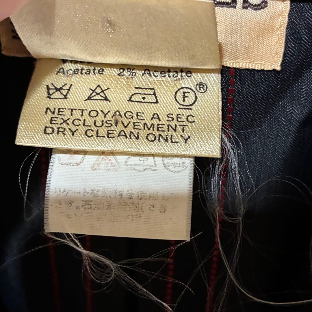 HERMÈS エルメス ダークグレー ロングコート 38 チェスターコート