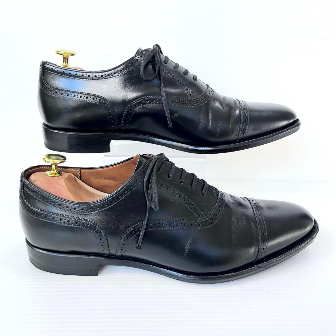 美品✨ REGAL ビジネスシューズ 黒 27 クォーターブローグ 02DR