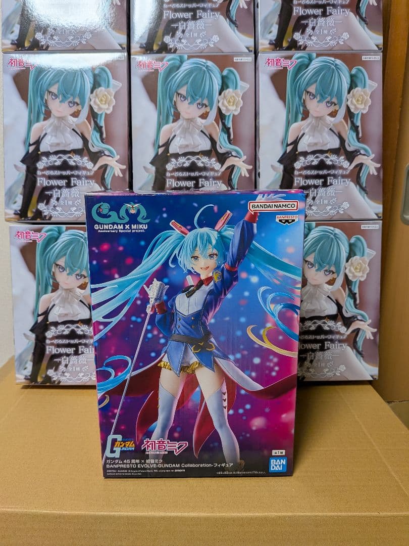 【新品未開封】初音ミク FlowerFairy 白薔薇 ガンダムコラボ 計12体