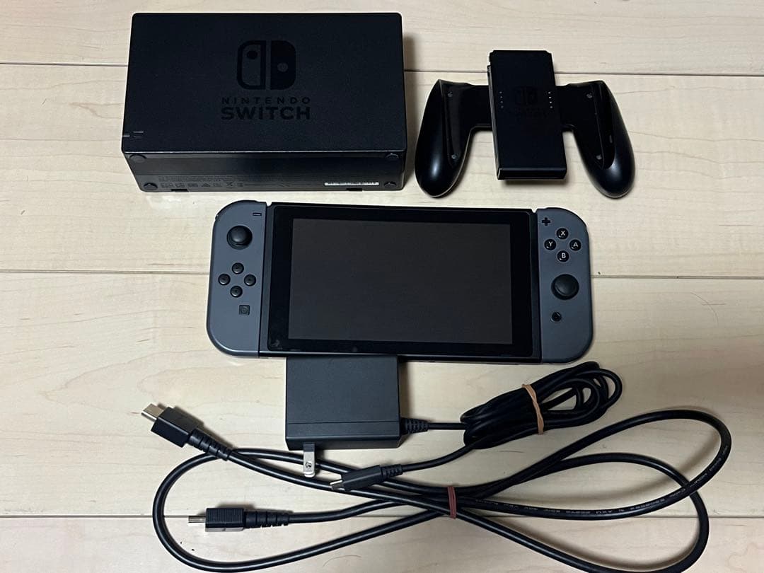 Nintendo Switch グレー 本体 ドック付き ジャンク