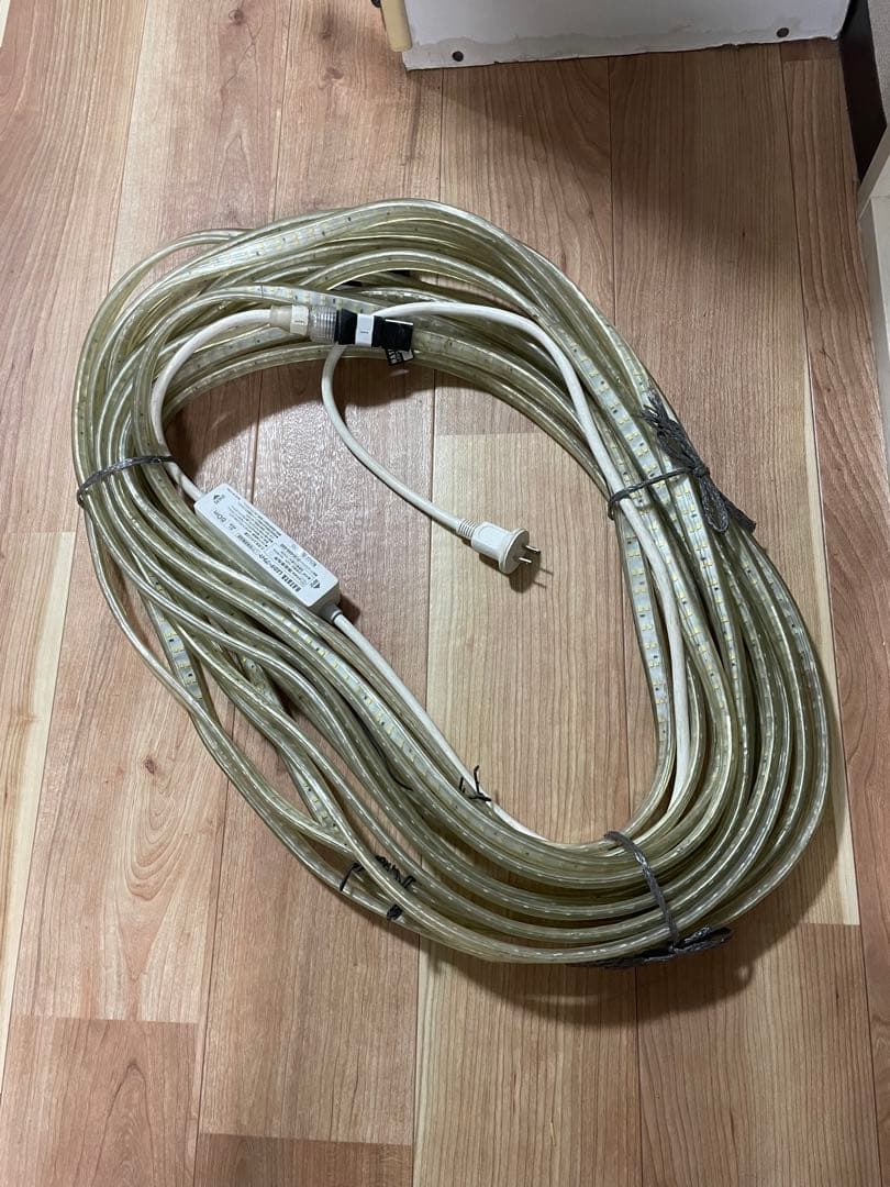 LEDテープライトHATAYA 片面20m➕両面20m➕電源　［中古］