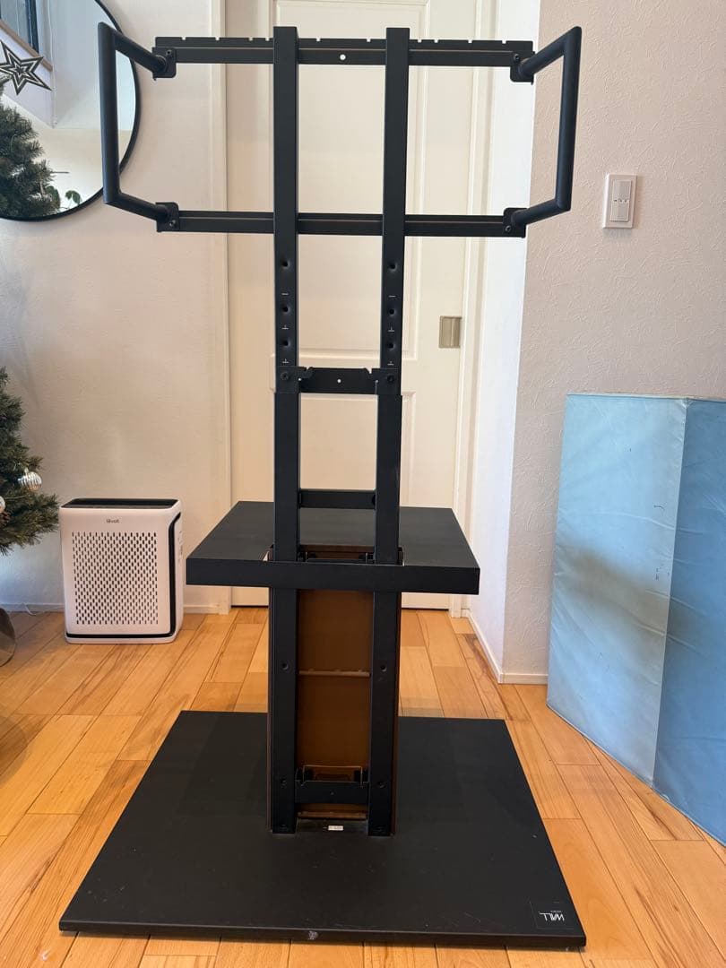 WALLテレビスタンド ハイタイプ キャスター付き V5 板版ラージサイズ付き