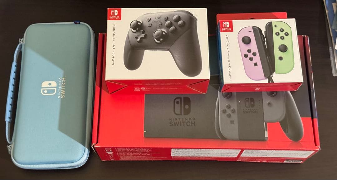 【お得セット】Nintendo Switch本体、プロコン、ケース